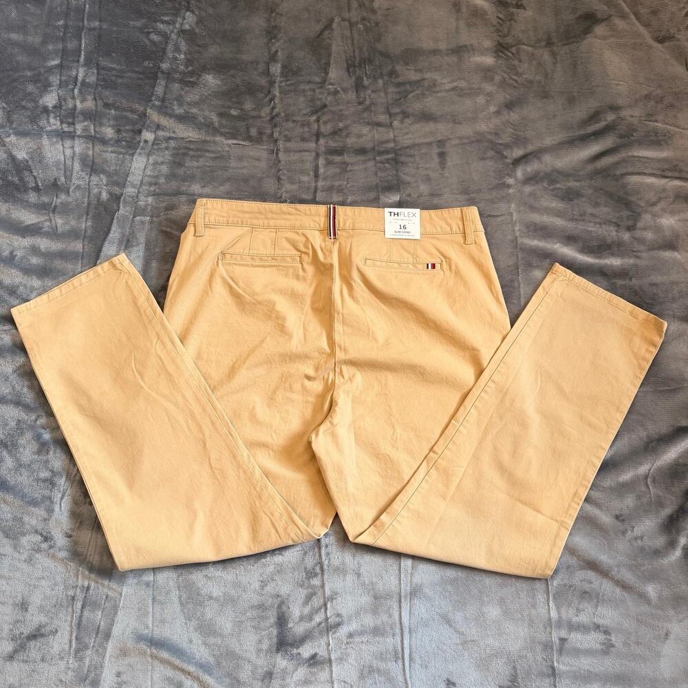 NWT Tommy Hilfiger TH Flex Slim Chino Pants Women’s Sz 16 Stretch Slimming - Picture 13 of 16